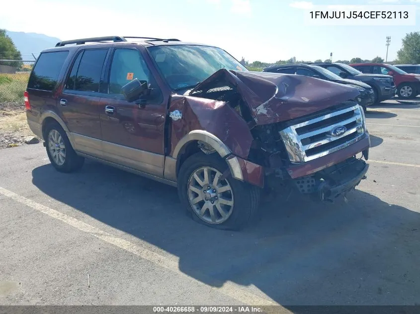 1FMJU1J54CEF52113 2012 Ford Expedition King Ranch