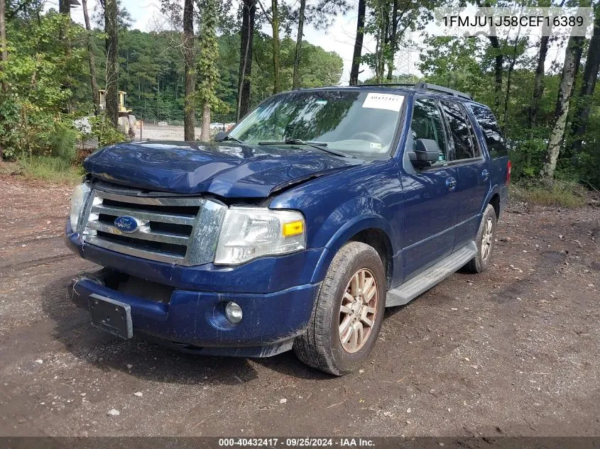 2012 Ford Expedition Xlt VIN: 1FMJU1J58CEF16389 Lot: 40432417