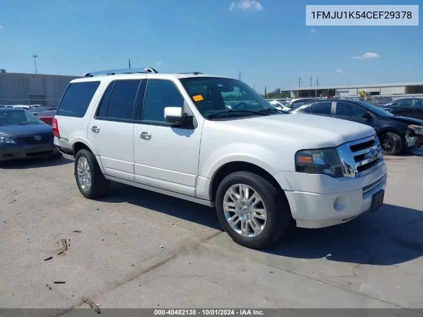 2012 Ford Expedition Limited VIN: 1FMJU1K54CEF29378 Lot: 40482138