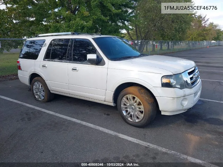 2012 Ford Expedition Limited VIN: 1FMJU2A53CEF46776 Lot: 40508346