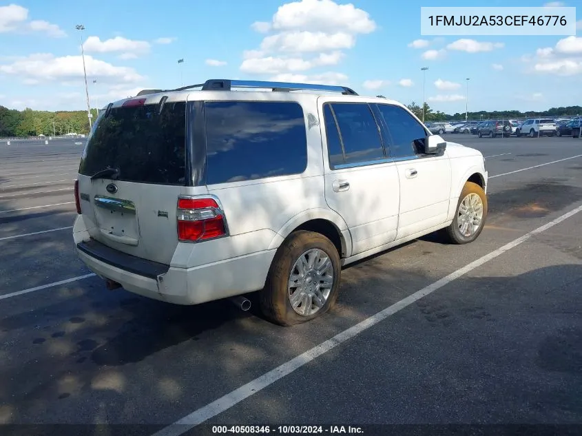 2012 Ford Expedition Limited VIN: 1FMJU2A53CEF46776 Lot: 40508346