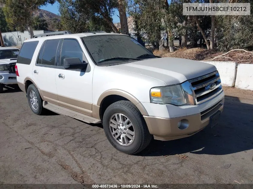 2012 Ford Expedition Xlt VIN: 1FMJU1H58CEF10212 Lot: 40573436