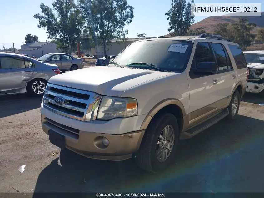 2012 Ford Expedition Xlt VIN: 1FMJU1H58CEF10212 Lot: 40573436