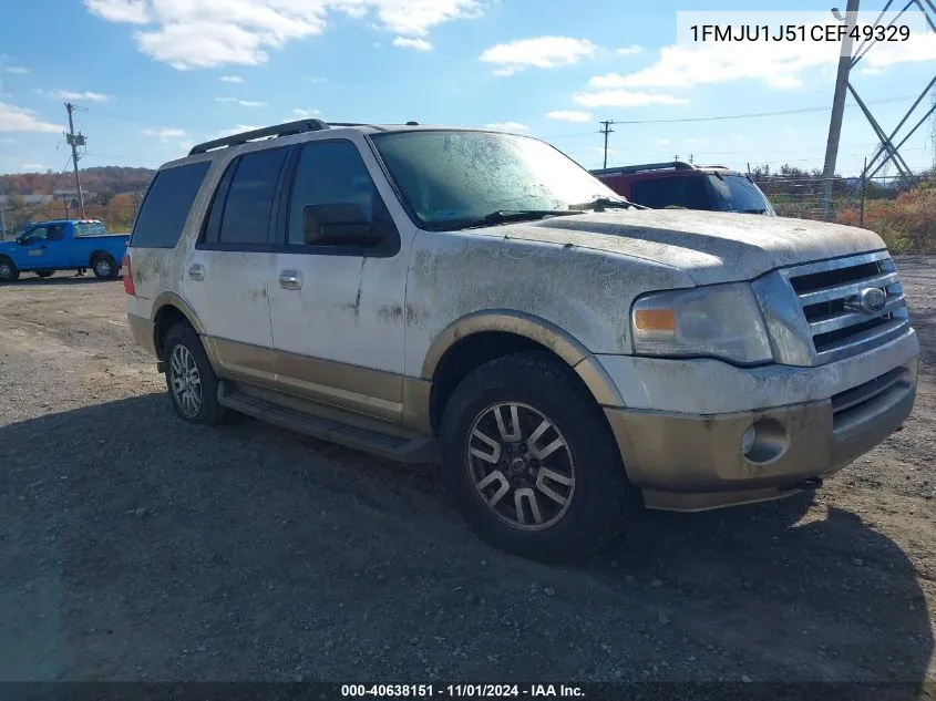 2012 Ford Expedition Xlt VIN: 1FMJU1J51CEF49329 Lot: 40638151