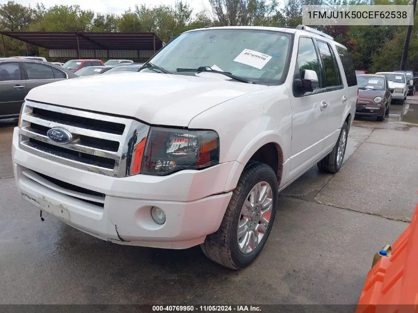 2012 Ford Expedition Limited VIN: 1FMJU1K50CEF62538 Lot: 40769950