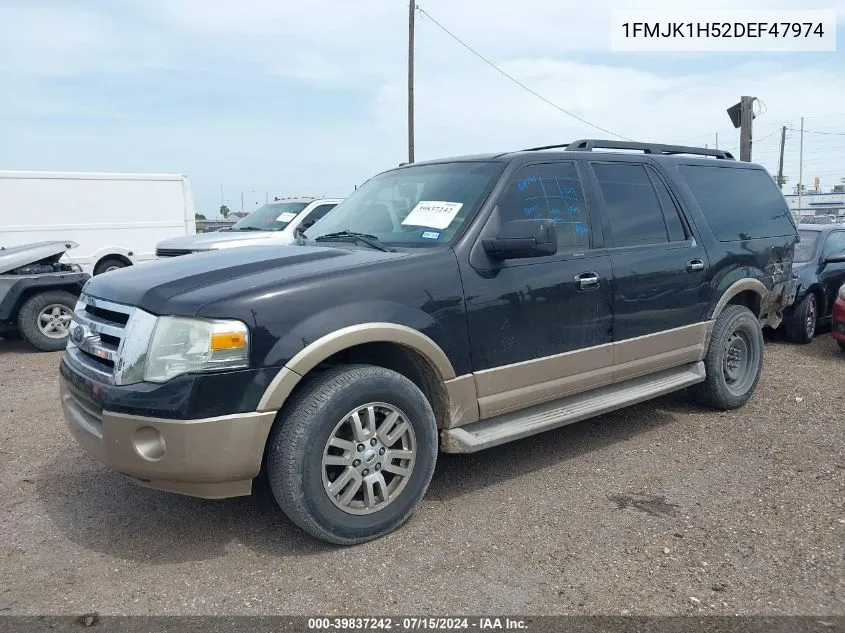 2013 Ford Expedition El Xlt VIN: 1FMJK1H52DEF47974 Lot: 39837242