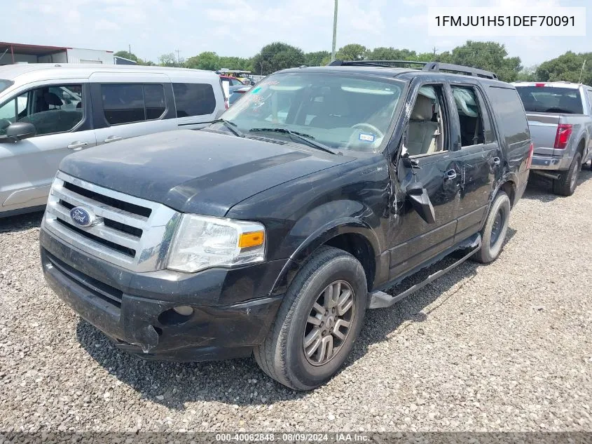 2013 Ford Expedition Xlt VIN: 1FMJU1H51DEF70091 Lot: 40062848