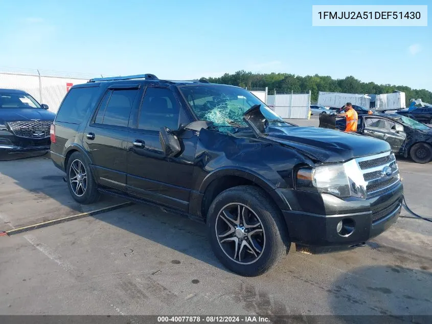 2013 Ford Expedition Limited VIN: 1FMJU2A51DEF51430 Lot: 40077878