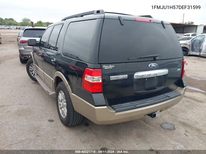 2013 Ford Expedition Xlt/King Ranch VIN: 1FMJU1H57DEF31599 Lot: 40321718