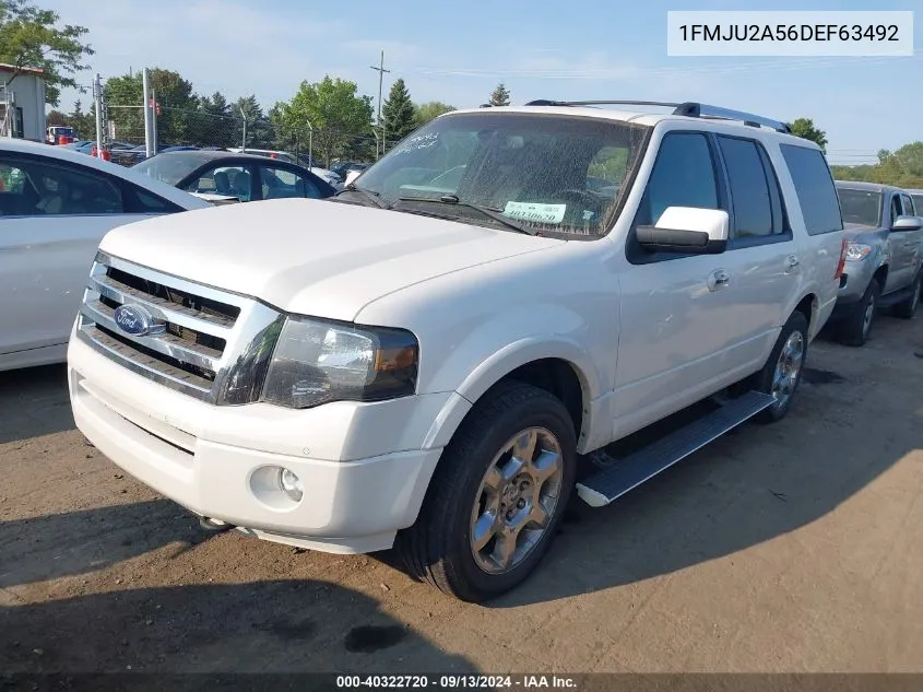 2013 Ford Expedition Limited VIN: 1FMJU2A56DEF63492 Lot: 40322720