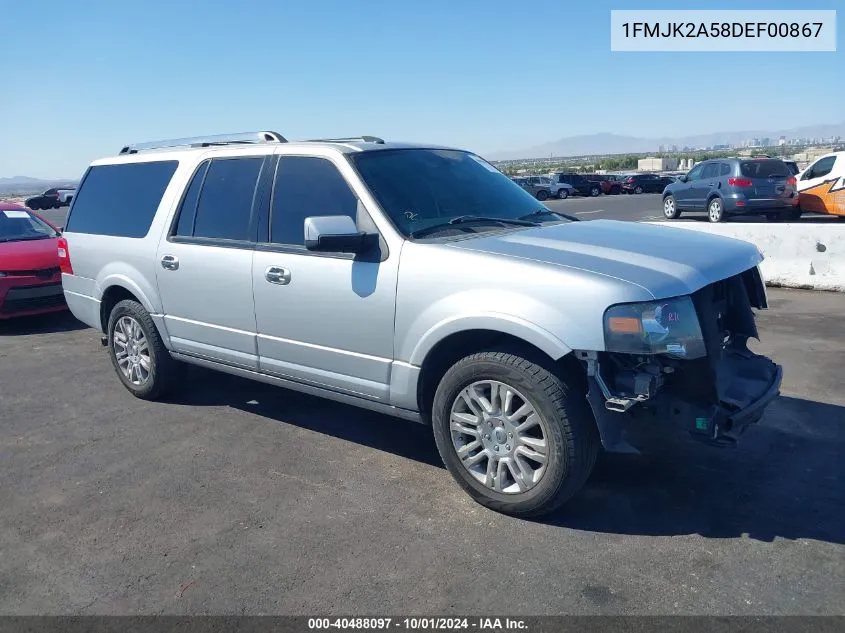 2013 Ford Expedition El Limited VIN: 1FMJK2A58DEF00867 Lot: 40488097