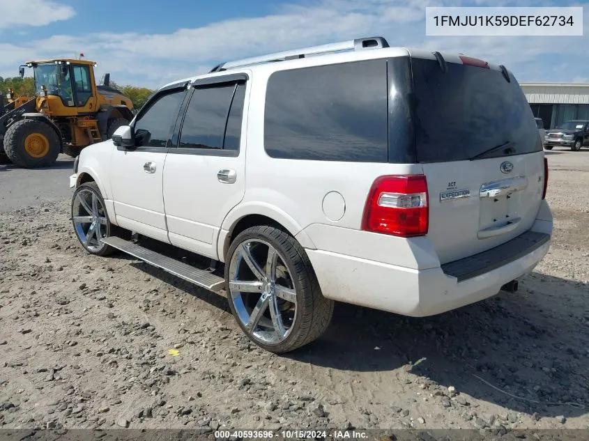 2013 Ford Expedition Limited VIN: 1FMJU1K59DEF62734 Lot: 40593696