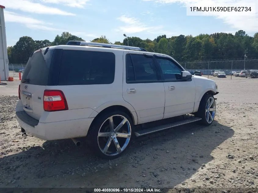 2013 Ford Expedition Limited VIN: 1FMJU1K59DEF62734 Lot: 40593696