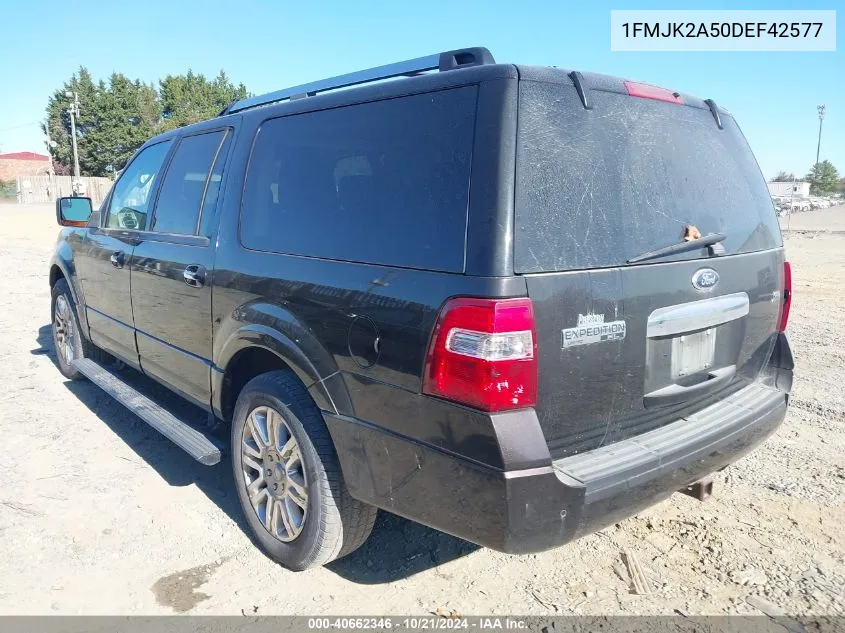 2013 Ford Expedition El Limited VIN: 1FMJK2A50DEF42577 Lot: 40662346