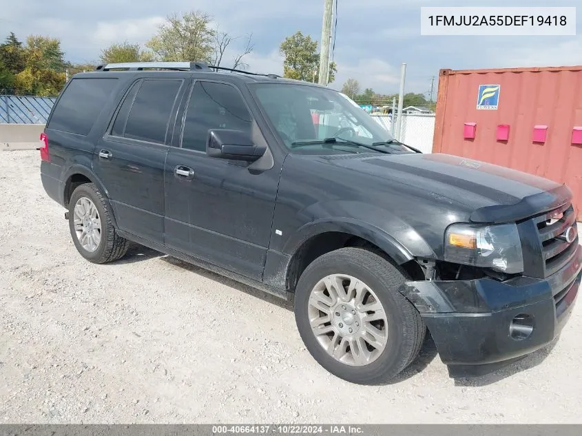 2013 Ford Expedition Limited VIN: 1FMJU2A55DEF19418 Lot: 40664137