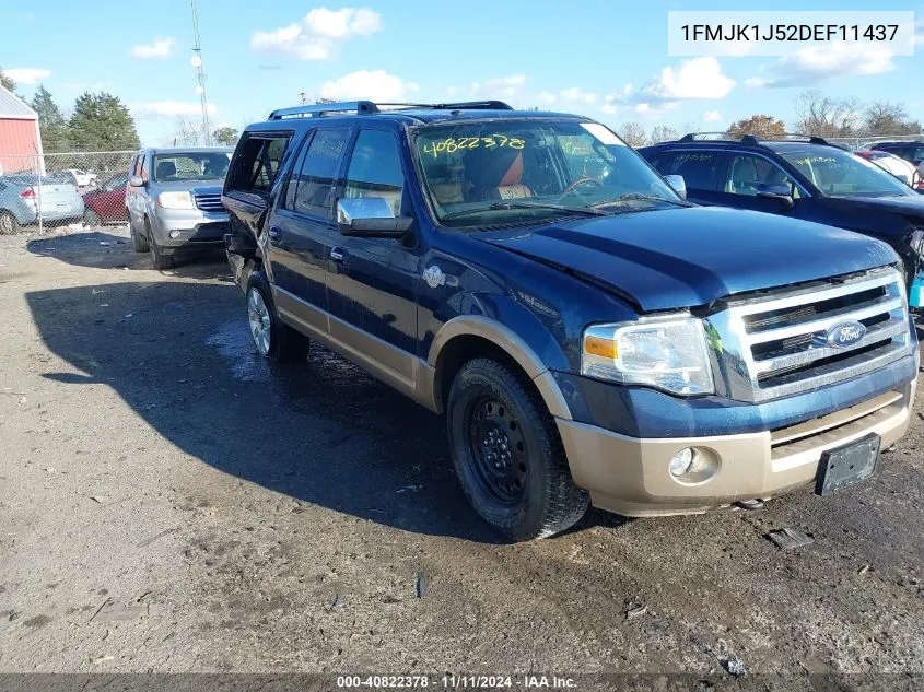 2013 Ford Expedition El King Ranch VIN: 1FMJK1J52DEF11437 Lot: 40822378