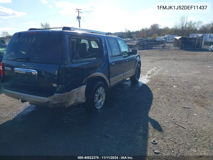 2013 Ford Expedition El King Ranch VIN: 1FMJK1J52DEF11437 Lot: 40822378