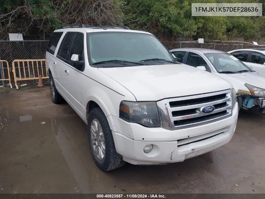 2013 Ford Expedition El Limited VIN: 1FMJK1K57DEF28636 Lot: 40823587