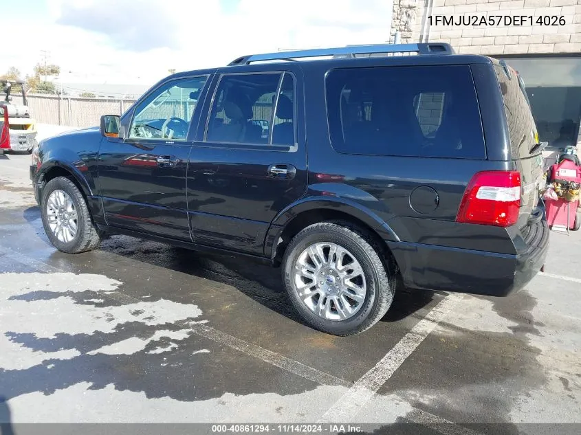 2013 Ford Expedition Limited VIN: 1FMJU2A57DEF14026 Lot: 40861294