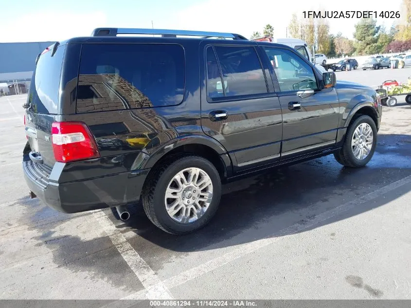 2013 Ford Expedition Limited VIN: 1FMJU2A57DEF14026 Lot: 40861294