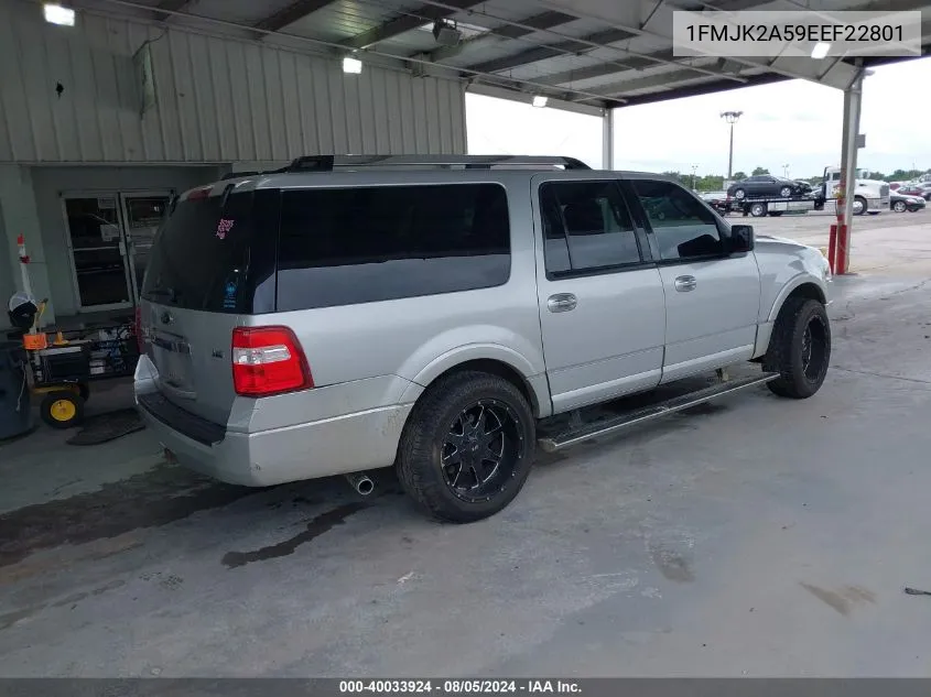 2014 Ford Expedition El Limited VIN: 1FMJK2A59EEF22801 Lot: 40033924