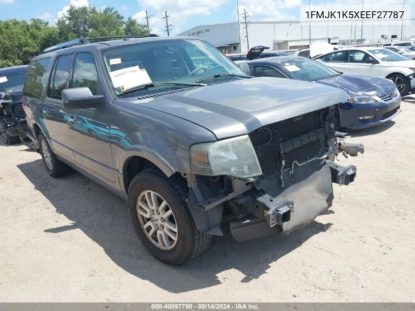 2014 Ford Expedition El Limited VIN: 1FMJK1K5XEEF27787 Lot: 40097790