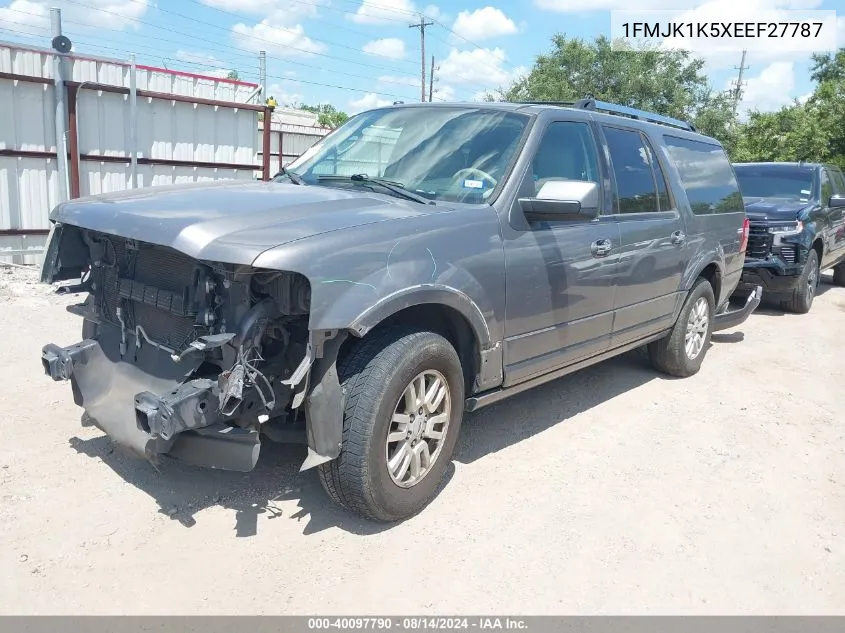 2014 Ford Expedition El Limited VIN: 1FMJK1K5XEEF27787 Lot: 40097790