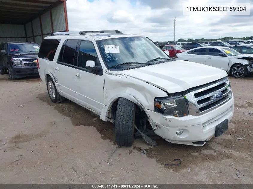 1FMJK1K53EEF59304 2014 Ford Expedition El El Limited