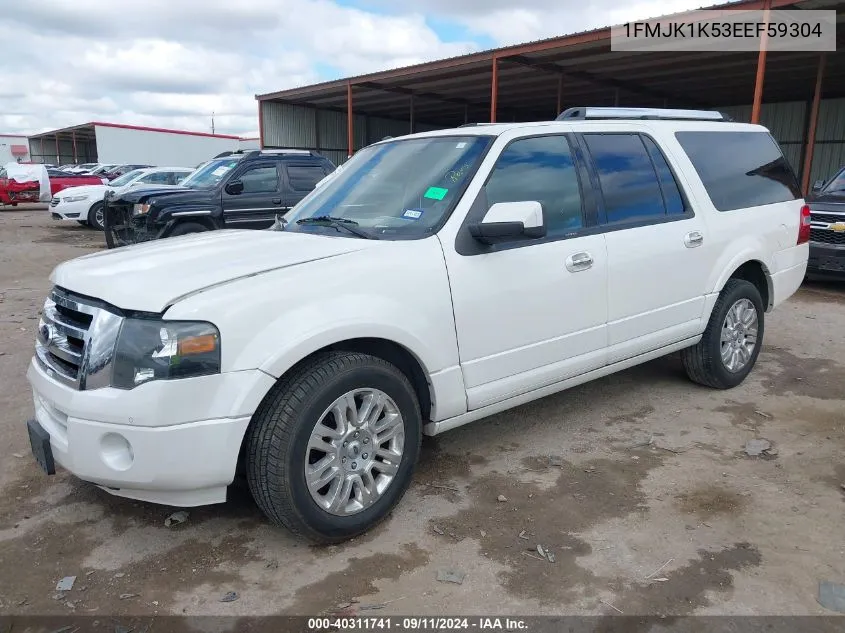 1FMJK1K53EEF59304 2014 Ford Expedition El El Limited