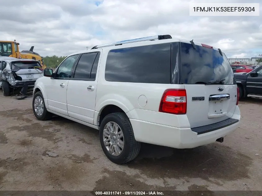 1FMJK1K53EEF59304 2014 Ford Expedition El El Limited