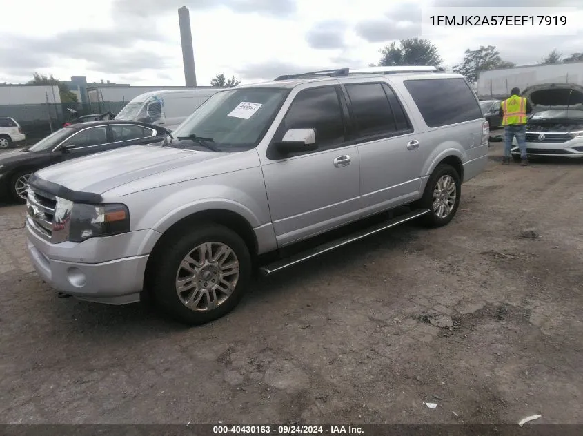 2014 Ford Expedition El Limited VIN: 1FMJK2A57EEF17919 Lot: 40430163