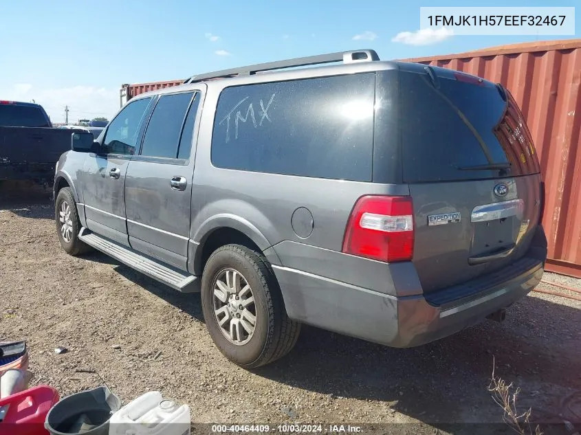 2014 Ford Expedition El Xlt VIN: 1FMJK1H57EEF32467 Lot: 40464409