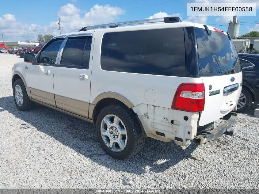 2014 Ford Expedition El King Ranch VIN: 1FMJK1H54EEF00558 Lot: 40482811