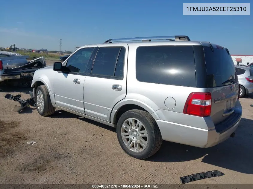 2014 Ford Expedition Limited VIN: 1FMJU2A52EEF25310 Lot: 40521270