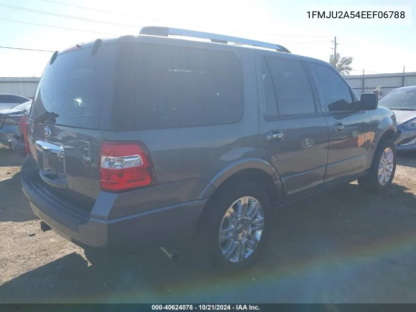 2014 Ford Expedition Limited VIN: 1FMJU2A54EEF06788 Lot: 40624078