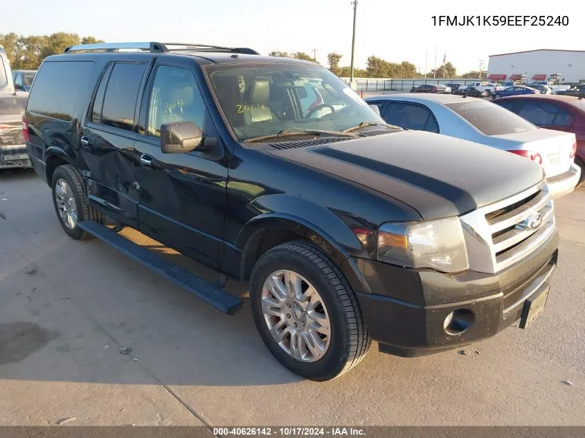 2014 Ford Expedition El Limited VIN: 1FMJK1K59EEF25240 Lot: 40626142