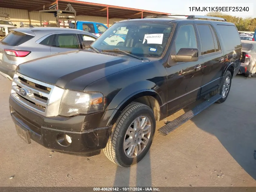 2014 Ford Expedition El Limited VIN: 1FMJK1K59EEF25240 Lot: 40626142