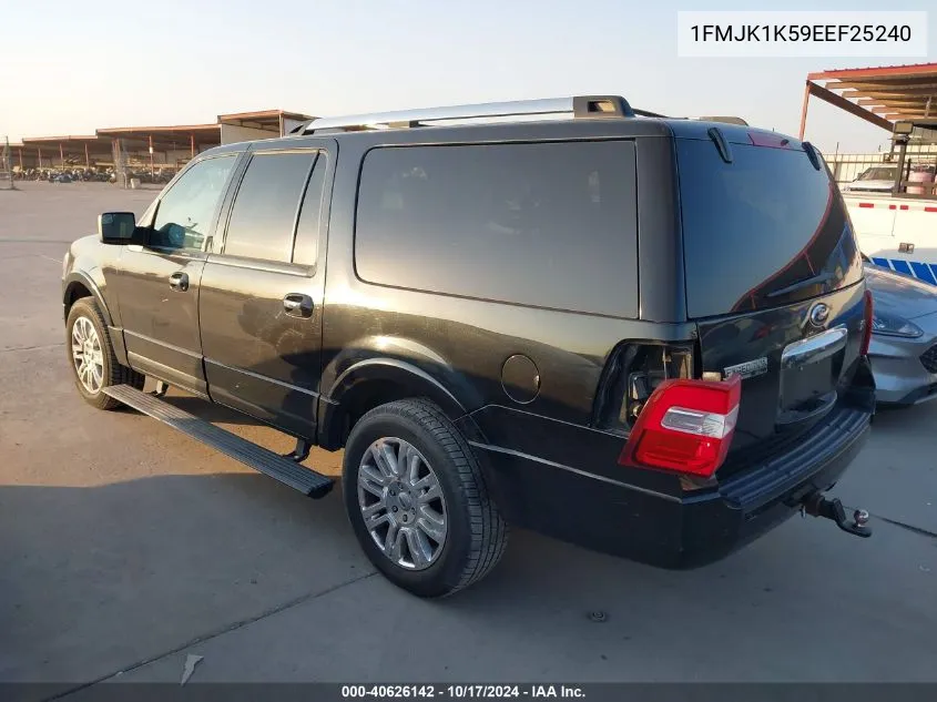 2014 Ford Expedition El Limited VIN: 1FMJK1K59EEF25240 Lot: 40626142