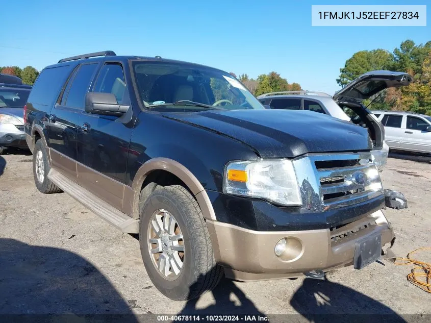 2014 Ford Expedition El Xlt VIN: 1FMJK1J52EEF27834 Lot: 40678114