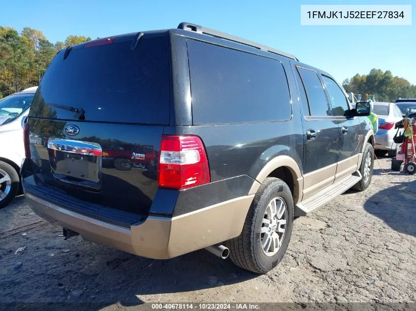 2014 Ford Expedition El Xlt VIN: 1FMJK1J52EEF27834 Lot: 40678114