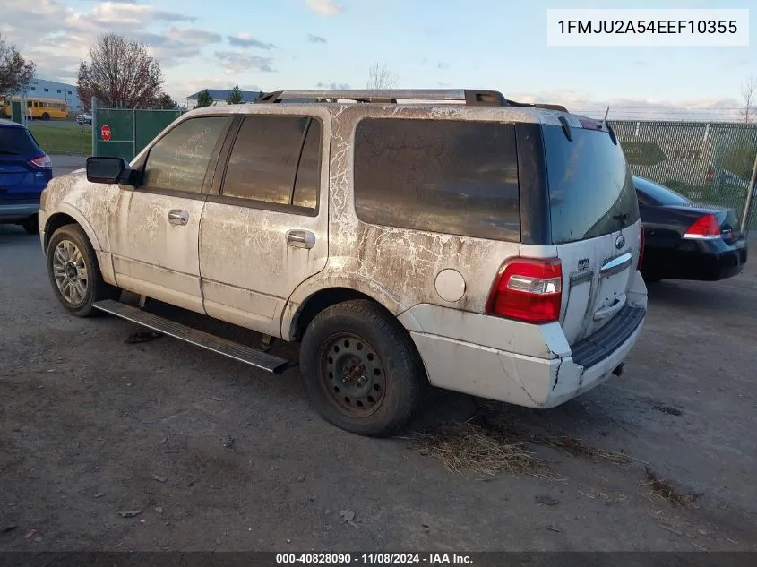 2014 Ford Expedition Limited VIN: 1FMJU2A54EEF10355 Lot: 40828090