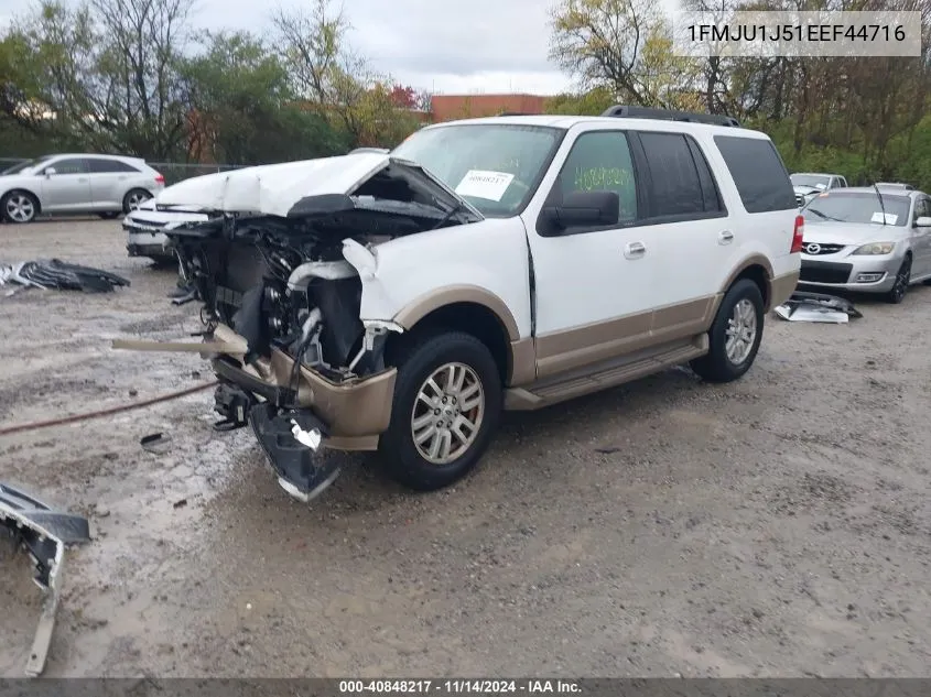 2014 Ford Expedition Xlt VIN: 1FMJU1J51EEF44716 Lot: 40848217