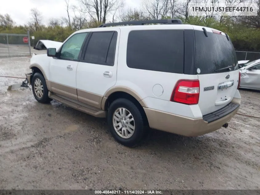 2014 Ford Expedition Xlt VIN: 1FMJU1J51EEF44716 Lot: 40848217