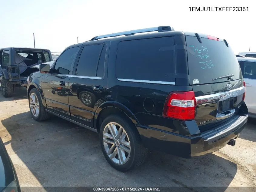 1FMJU1LTXFEF23361 2015 Ford Expedition Platinum