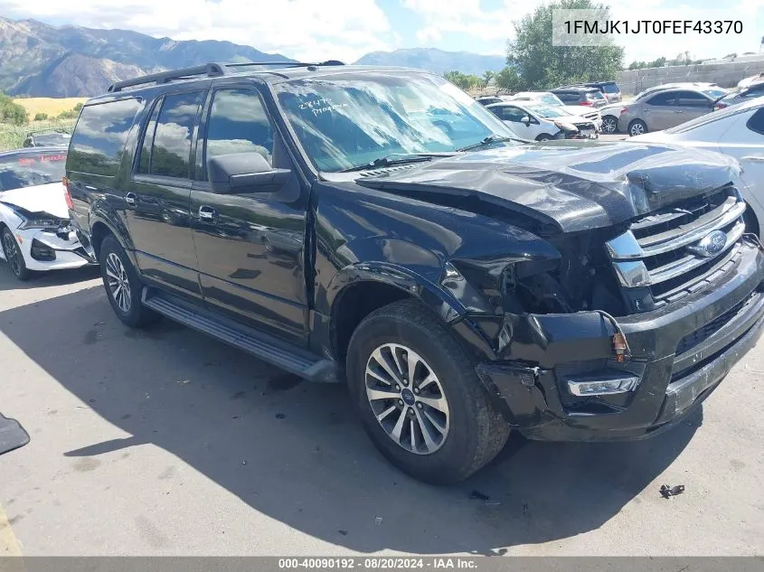 2015 Ford Expedition El Xlt VIN: 1FMJK1JT0FEF43370 Lot: 40090192