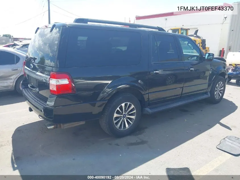 2015 Ford Expedition El Xlt VIN: 1FMJK1JT0FEF43370 Lot: 40090192