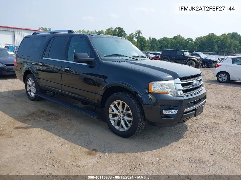 2015 Ford Expedition Max Limited VIN: 1FMJK2AT2FEF27144 Lot: 40115988