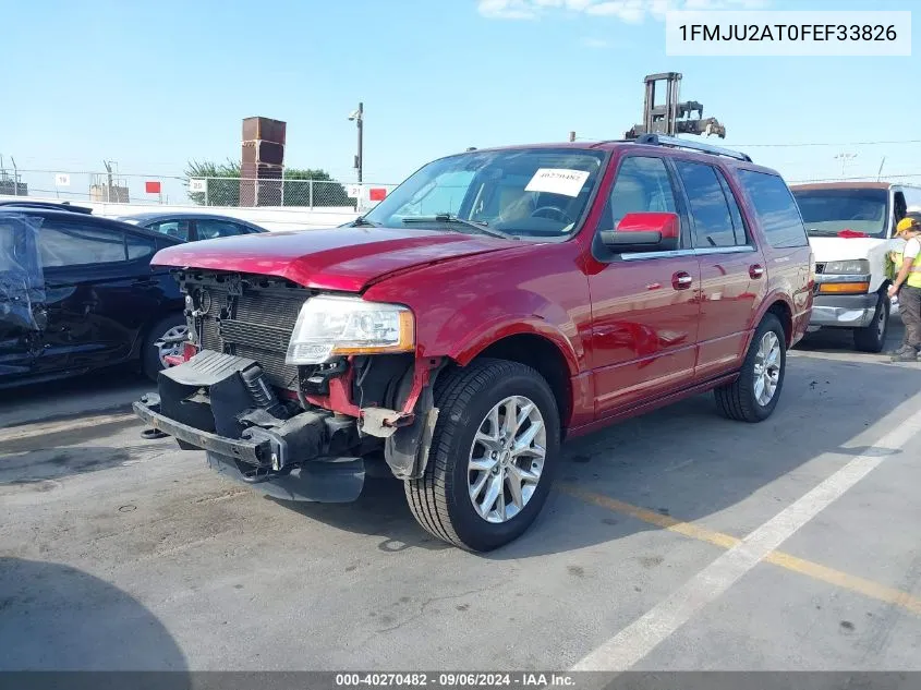 2015 Ford Expedition Limited VIN: 1FMJU2AT0FEF33826 Lot: 40270482