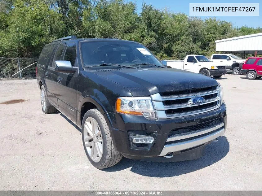 1FMJK1MT0FEF47267 2015 Ford Expedition El Platinum