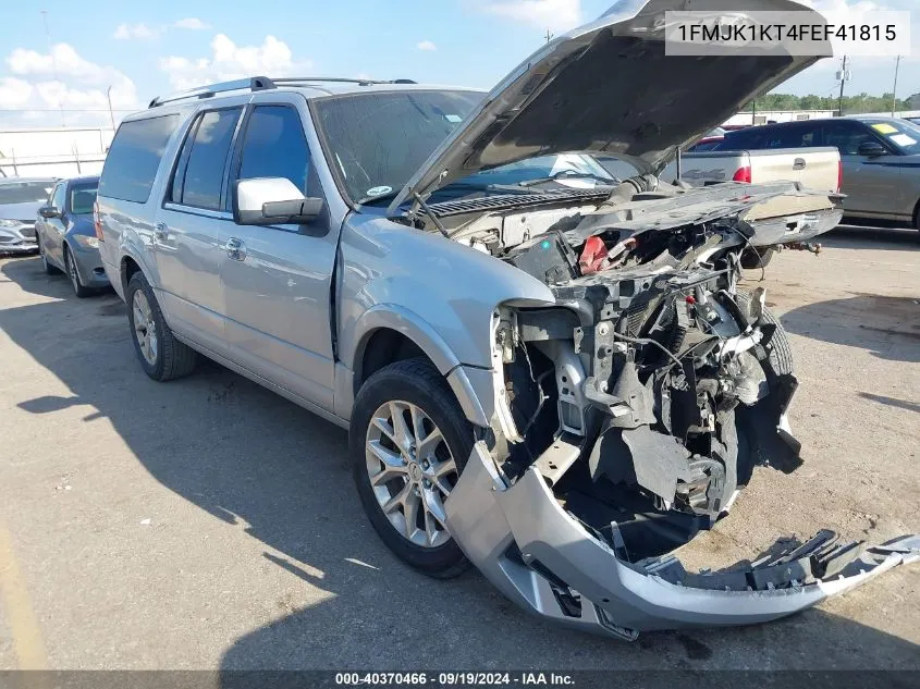 2015 Ford Expedition El Limited VIN: 1FMJK1KT4FEF41815 Lot: 40370466